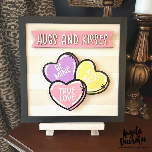 MINI Conversation Hearts Attachment (For Tabletop Frames and Porch Leaners)