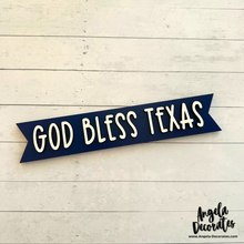 Load image into Gallery viewer, MINI God Bless Texas Banner
