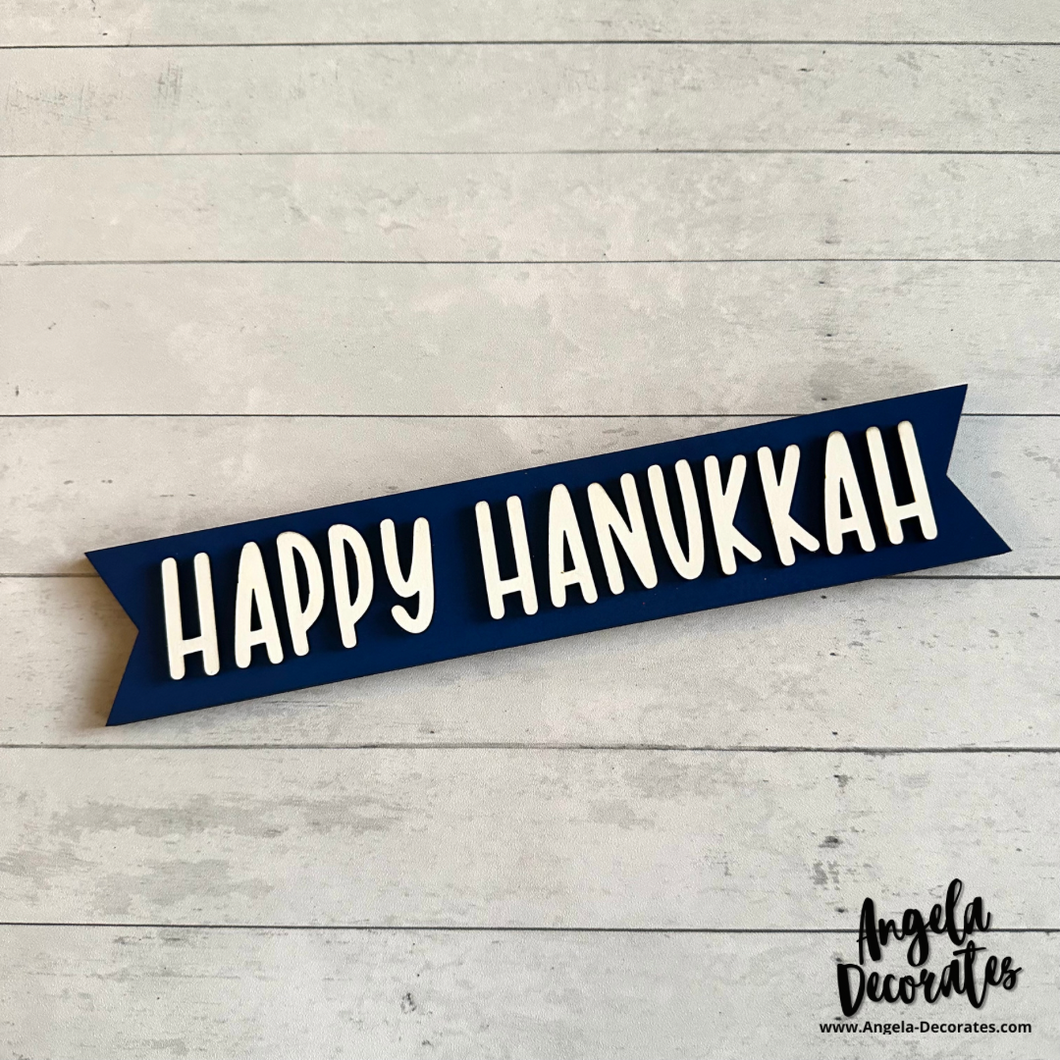 MINI Happy Hanukkah Banner