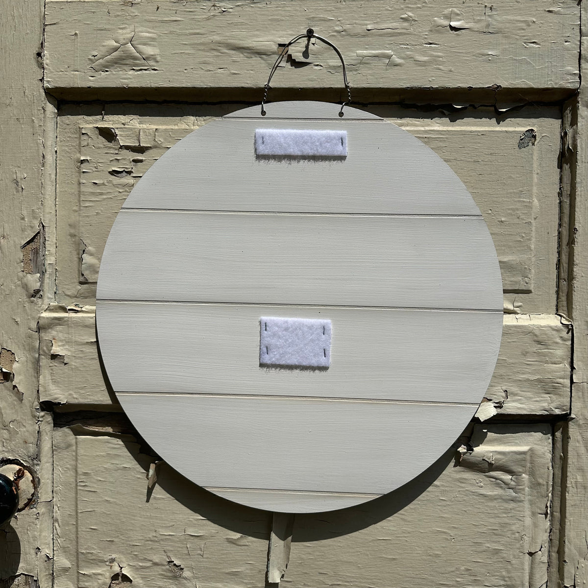 Rustic Round Door Hanger Base