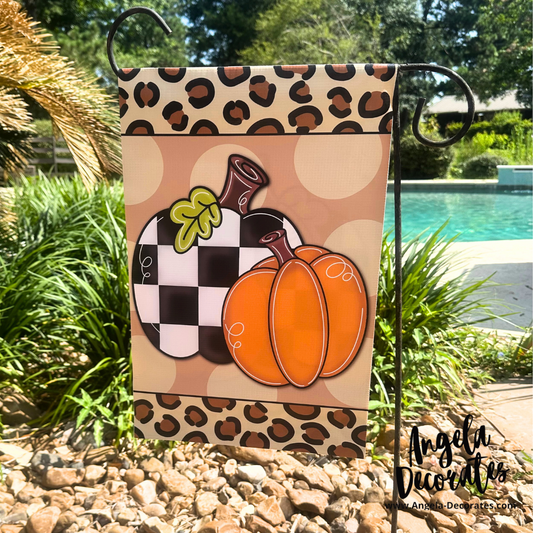 Pumpkin Duo Garden Flag