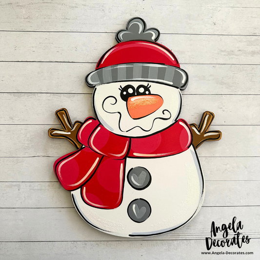 Red and Gray Snowman Attachment