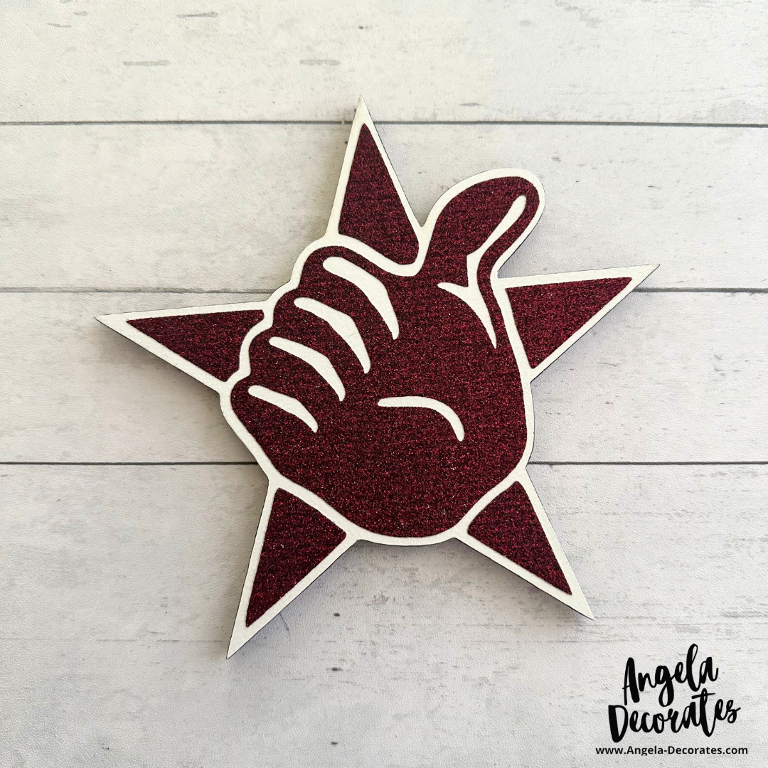 TINY Texas A&M Thumb & Star Attachment