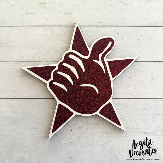 TINY Texas A&M Thumb & Star Attachment