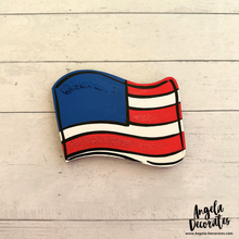 Load image into Gallery viewer, TINY Dark Blue American Flag Attachment
