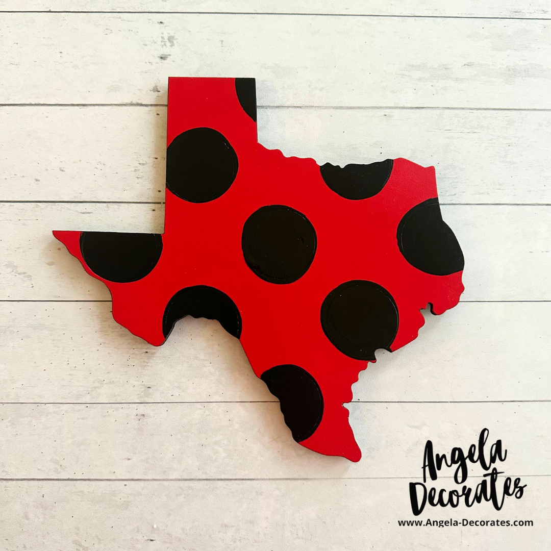 MINI Polka Dot Texas Attachment (Multiple Colors Available - For Tabletop Frames and Porch Leaners))