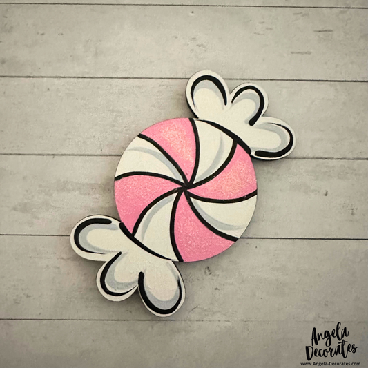 Tiny Pink/White Peppermint Attachment