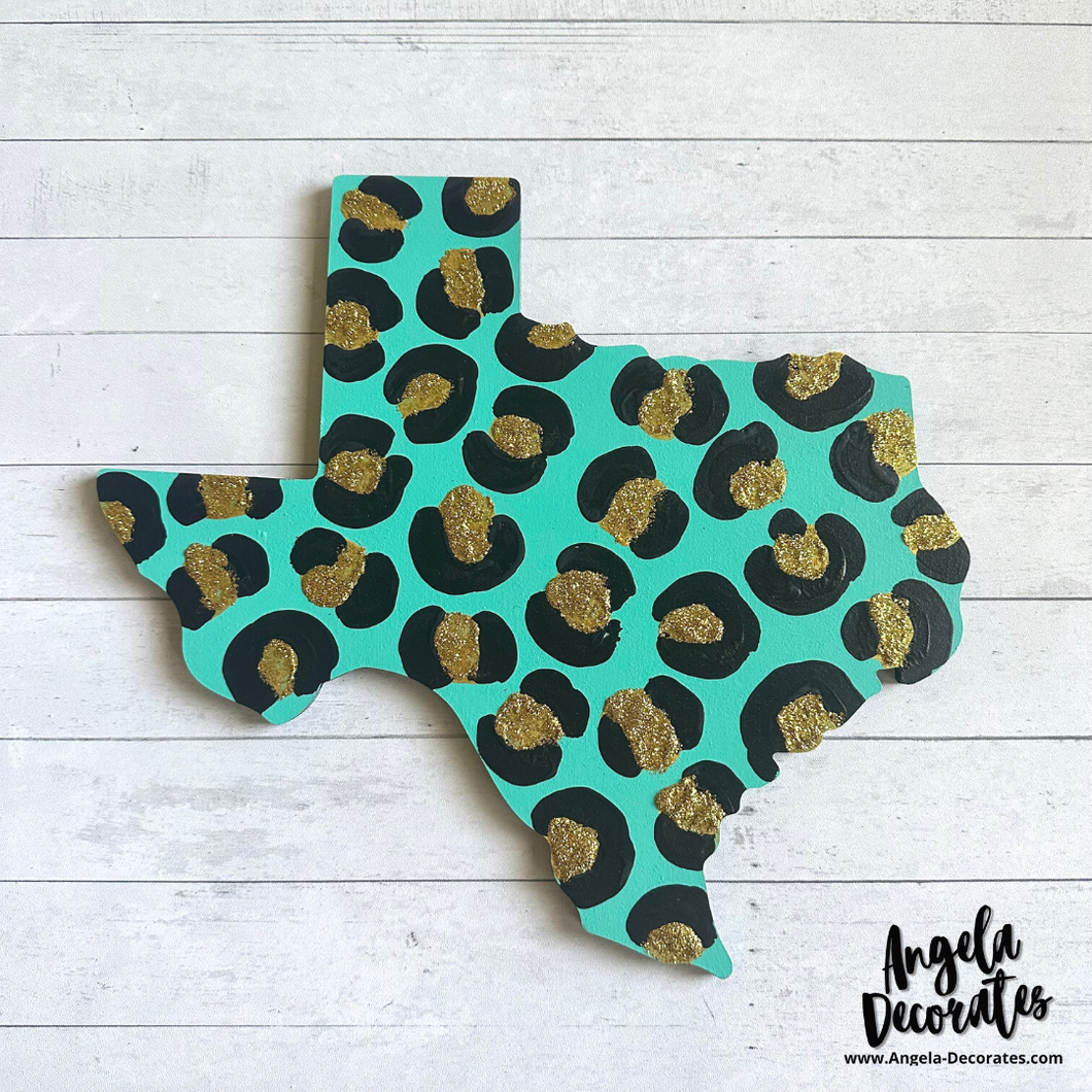 Turquoise Leopard Texas Attachment