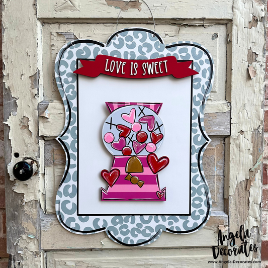 Valentine Gumball Machine LARGE Attachment