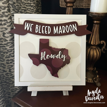 Load image into Gallery viewer, We Bleed Maroon Banner
