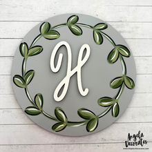 Load image into Gallery viewer, Wreath with Initial - Personalized

