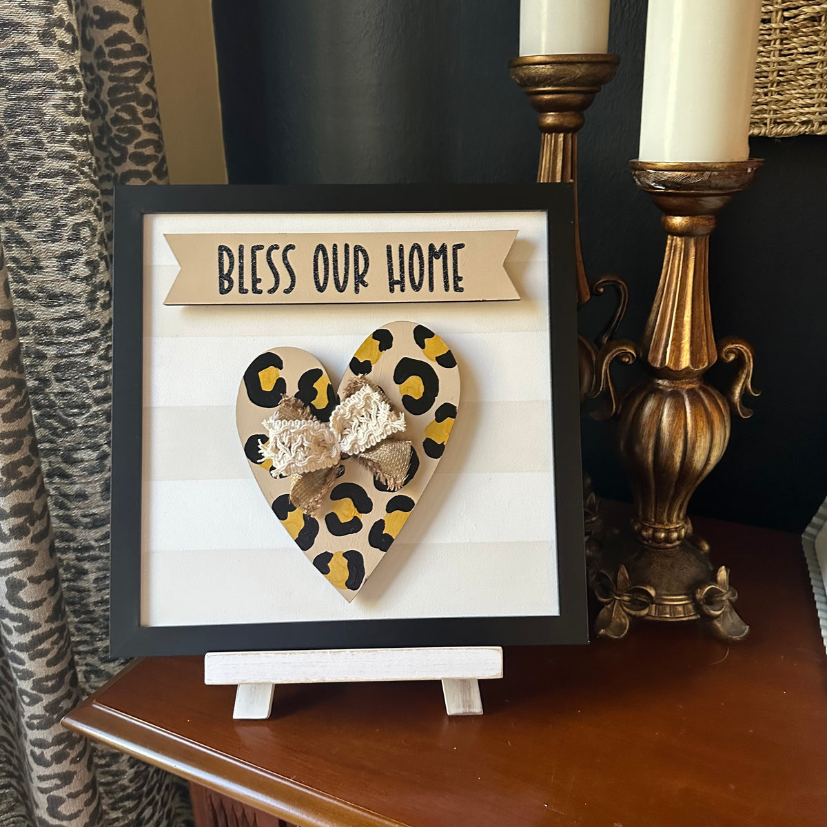 Black Frame with Stripe Background